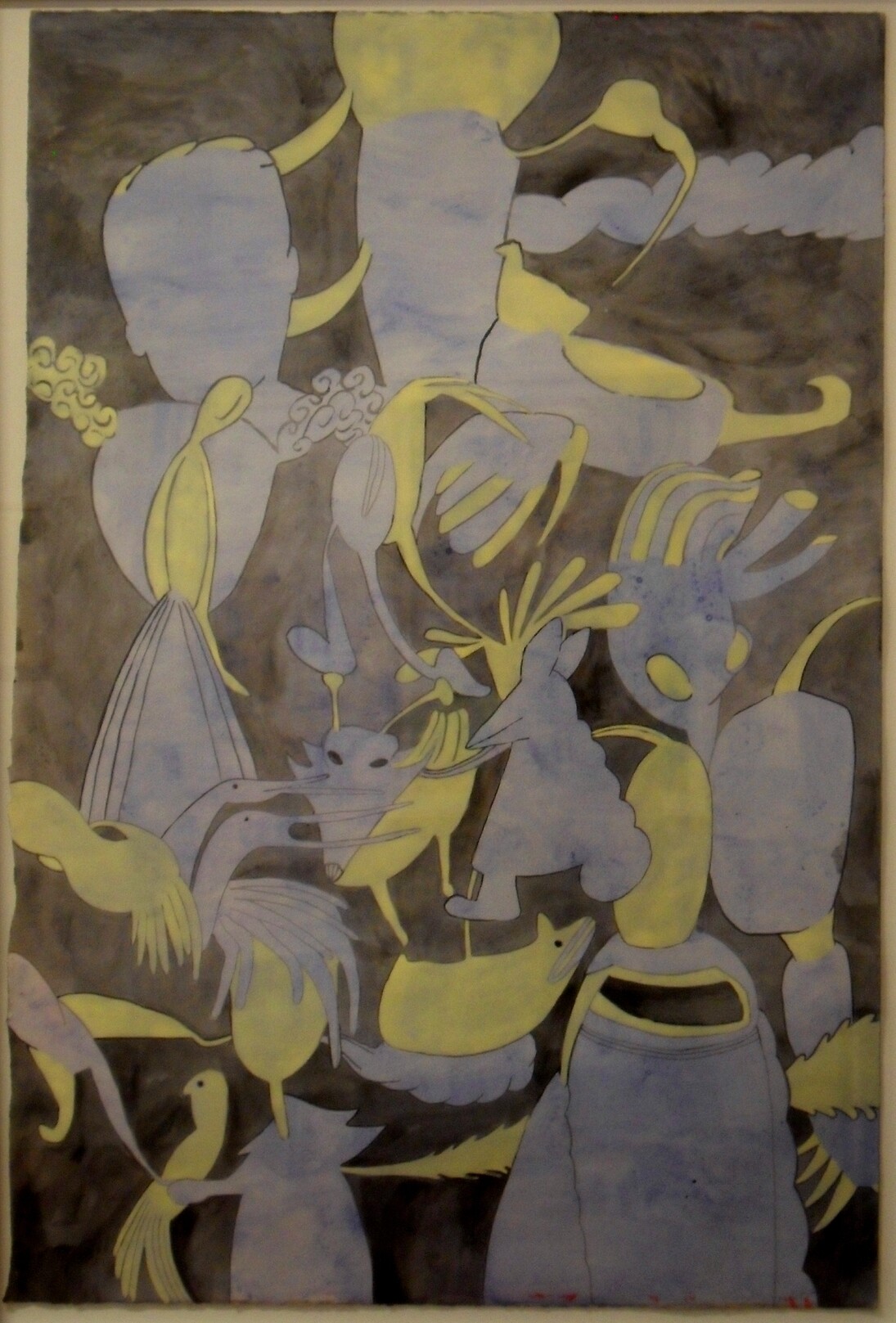 Luis Silverinha. Untitled, 2015. Gouache on paper. 140 x 92 cm
