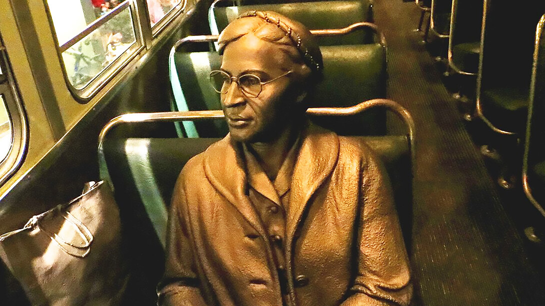 Statue Rosa Parks in the National Civil Rights Museum, Memphis, Tennessee, the United States