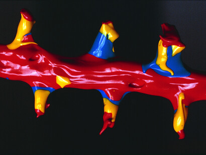 Lorenzo Pezzatini, Filodetail, 1977. Acrylics on cotton twine, Courtesy the artist