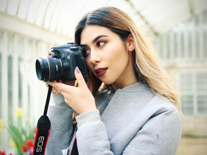 Haciendo fotos a las últimas tendencias de la moda