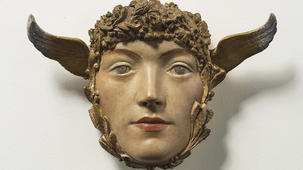 Fernand Khnopff, Eine maske (Un masque), um 1897. Mit freundlicher genehmigung der Hamburger Kunsthalle
