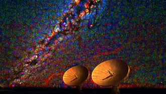 La Materia Oscura, immagine creata da Sergio Pessolano nel marzo del 2015
