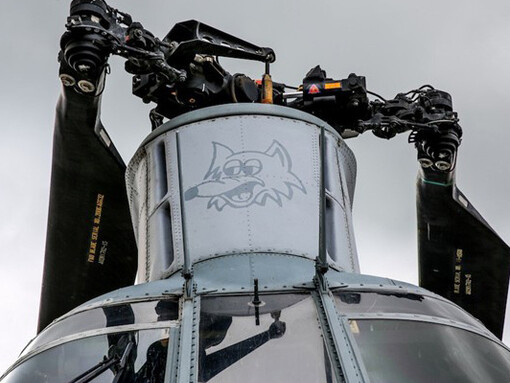 Boeing-Vertol CH-46E Sea Knight. Courtesy of Pearl Harbor Aviation Museum