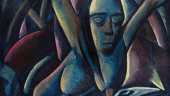 Georg Philipp Wörlen, Waldmännchen, 1922
Olio su tela, 60.5 x 45, dettaglio