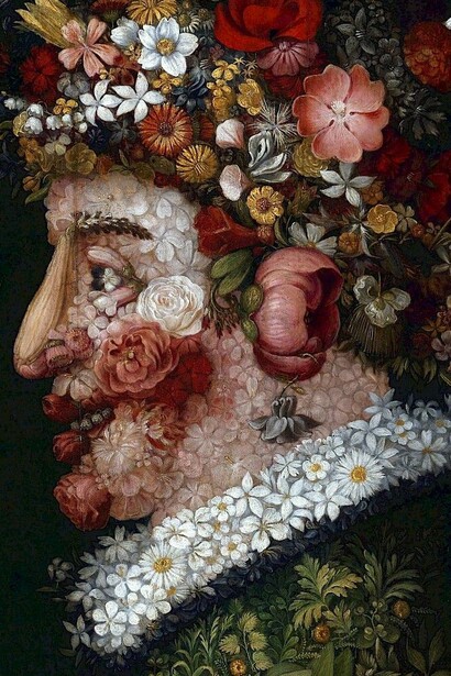 "Primavera", óleo sobre lienzo, Giuseppe Arcimboldo, 1573