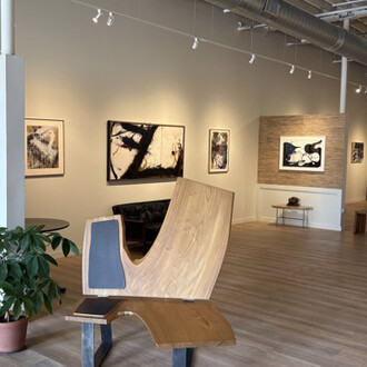 Modern masters: Norman Bluhm, exhibition view. Courtesy of Montanaro Fine Art
