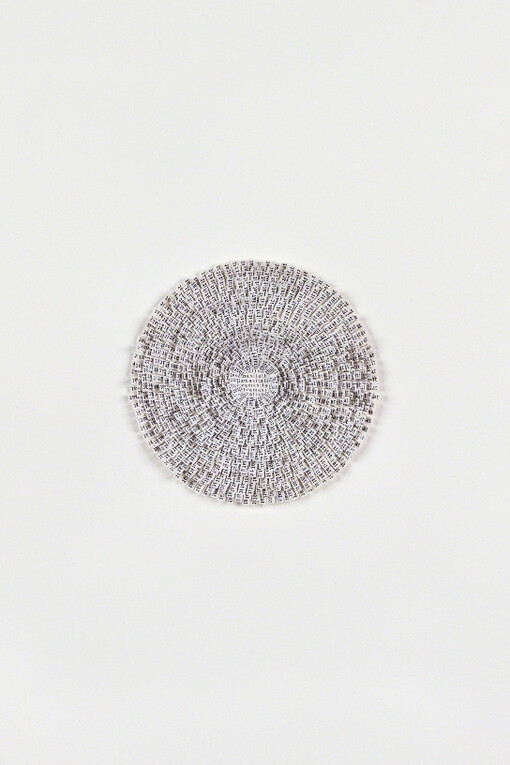 Meg Hitchcock, That, 2017, Words cut from the Chandogya Upanishad, 18 x 14 inches (46 x 36 cm), Courtesy of Margaret Thatcher Projects