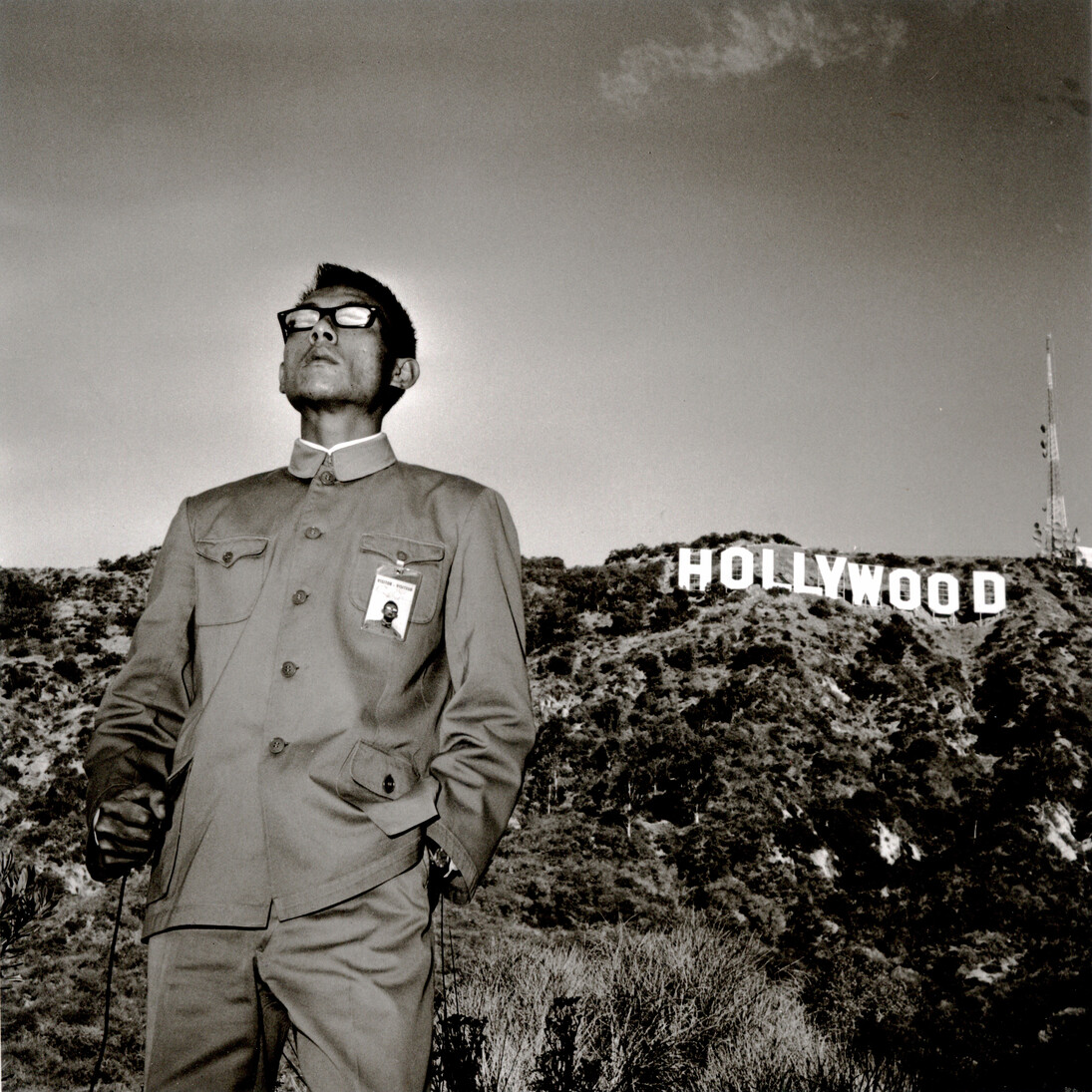 Tseng Kwong Chi, Hollywood Hills, California, 1979, Silver Gelatin Print, 180 x 180 cm / 70 ⅞ x 70 ⅞ in, Edition of 6