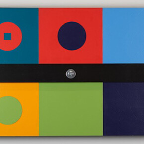 Kenzie Sitterud, Tiles Nuts & Bolts Mixed Media On Wood, 24X36, 2018