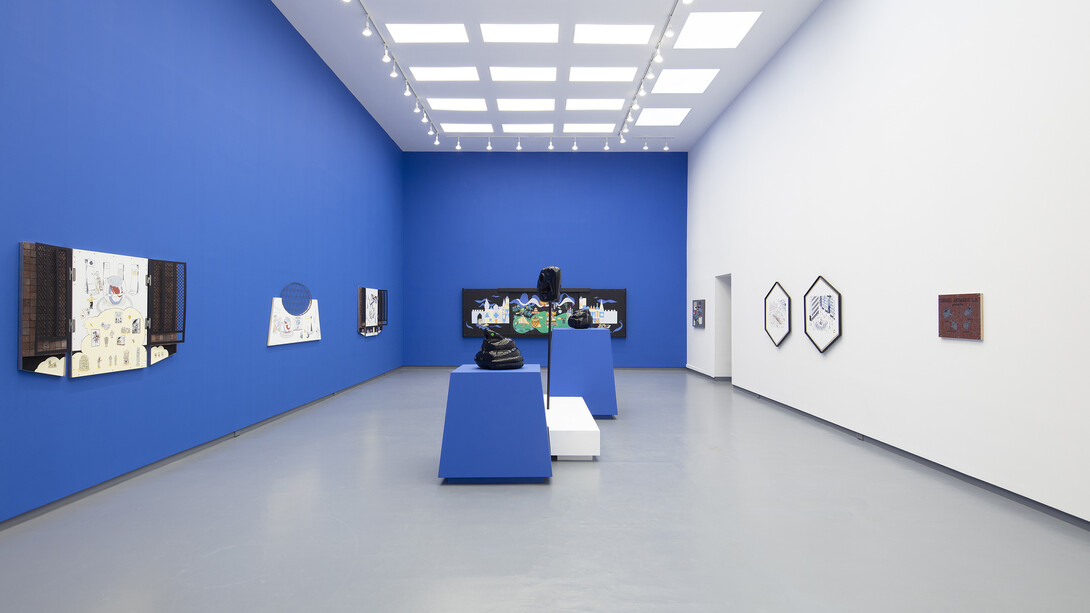 Josué Mejía, You’ll hardly realize you’re watching cartoons, exhibition view. Courtesy of Proyectos Monclova