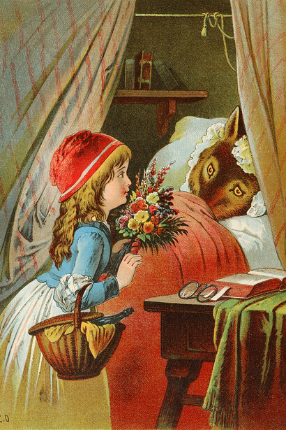 La Caperucita Roja, ilustración de Carl Offterdinger