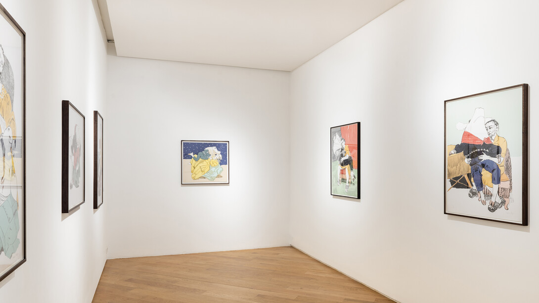 Paula Rego, Drawing from life, vue de l'exposition. Avec l'aimable autorisation de la Galerie Lelong