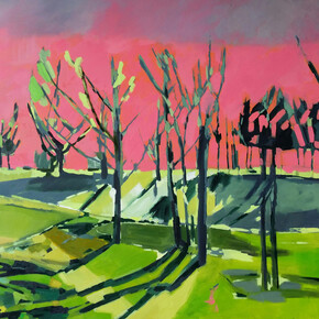 Ruth Bunnewell, Mousehold seen from Barrack Street 