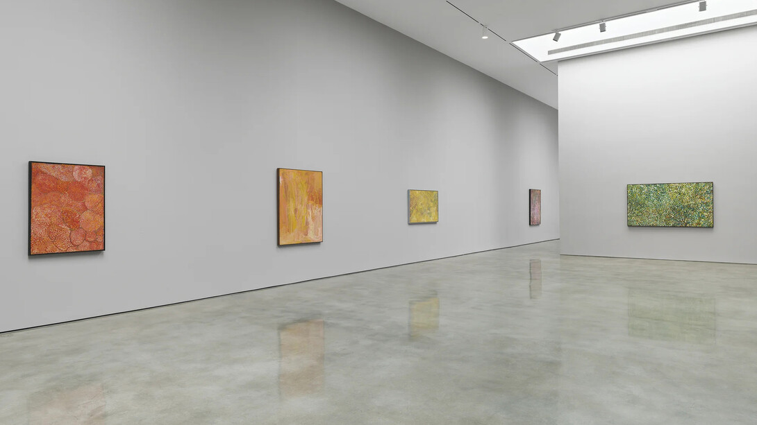 Emily Kam Kngwarray, The turning season, exhibition view. Courtesy of Pace Gallery