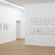 Robert Wilson, OEuvres sur papier, exhibition view. Courtesy of Nosbaum Reding
