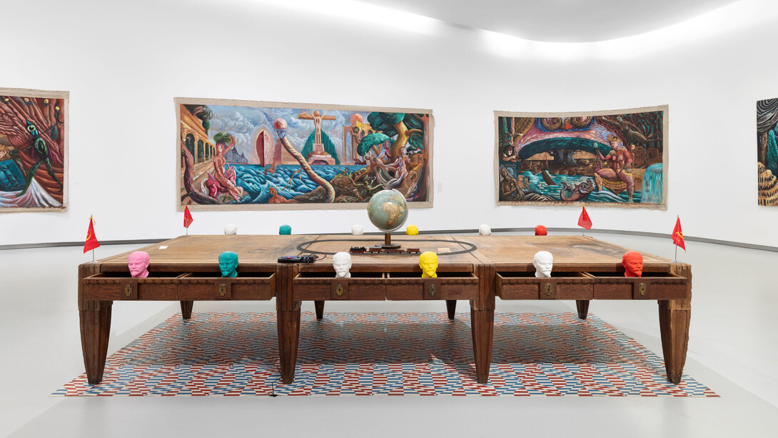 Manuel João Vieira, A ilha púrpura: notas e paisagens, vista da exposição. Cortesia do MAAT