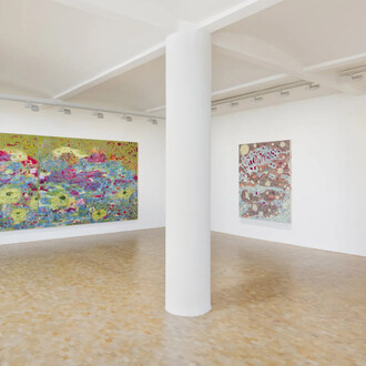 Sophia Loeb, O manifesto da luz antes do amanhecer, exhibition view. Courtesy of Pippy Houldsworth Gallery