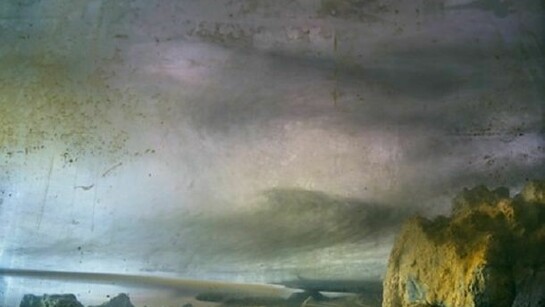 Kim Keever, Less Than Strangers, 2000, C-print with 2” border 1/3, 50” x 67”, Courtesy Charles Banks Gallery