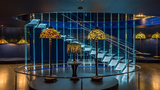 Gallery of Tiffany Lamps. Courtesy of New-York Historical Society 
