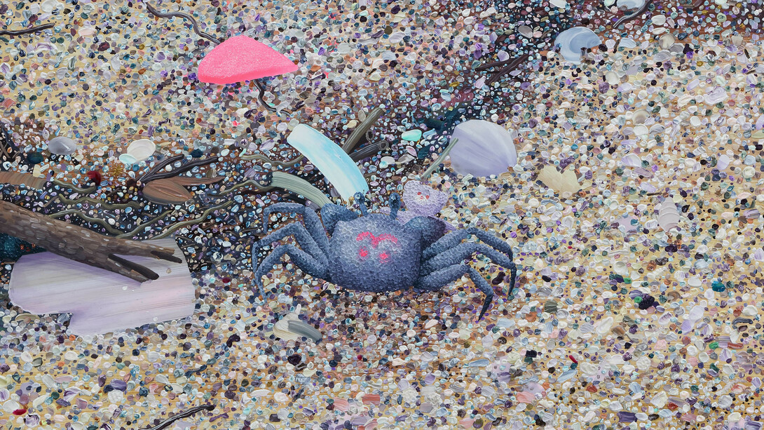 Eguchi Ayane, Drifter A and B, 2017, oil on canvas, 45.8 x 53.6 cm © Eguchi Ayane, Courtesy of Mizuma Gallery