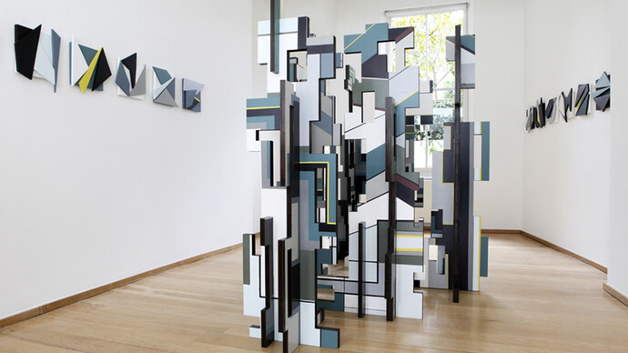 Blast Wall installed at The Foundry Gallery, 2021. © 2021 The Foundry Gallery. 