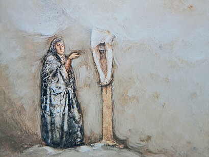 Lino Mannocci, San Domenico inginocchiato, seconda versione, 2003
