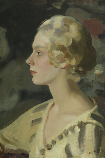 Wilfrid Gabriel de Glehn, Portrait of Mavis Yorke, 1920, oil on canvas