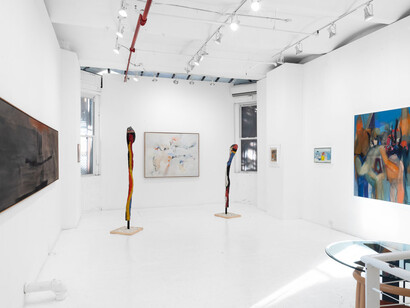 Various artists, Women across America: 1945 – 1979, exhibition view. Courtesy of Eric Firestone Gallery