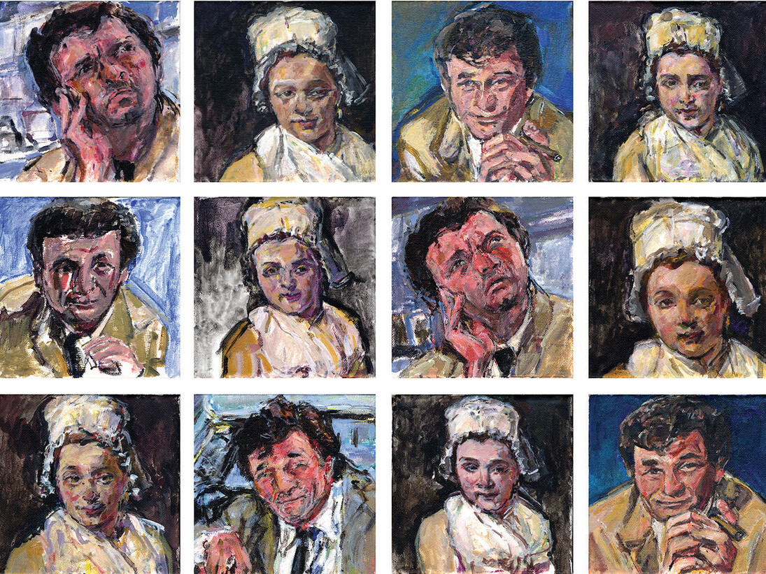 Columbo and Catherine Marie Jean, 2015, Acrylic on Canvas, 18 x 24 inches