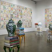 Installation view of A Cat in God’s Garden by Luisa Caldwell
Image courtesy of Smack Mellon. Photo by Etienne Frossard.
