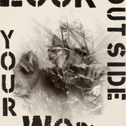 Papo Colo, Look outside your world from the series Photopoems (detail), 1979, from the portfolio. Courtesy of the Museo del Barrio