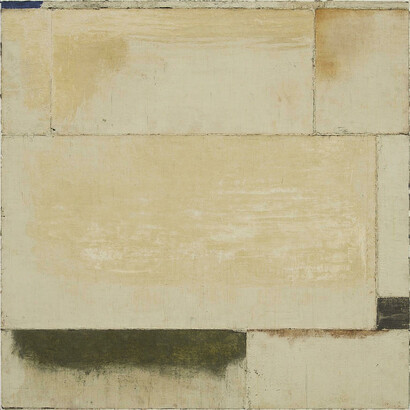 Luca Serra, Dilema, 2010, calco in gomma acrilica su tela, 125 x 125 cm