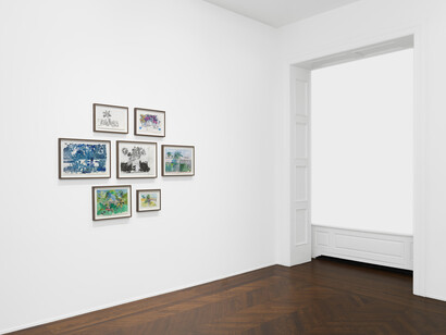 Hurvin Anderson, Repeating yourself, exhibition view. Courtesy of Michael Werner Gallery