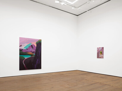 Alex Dordoy, The flowers and the hours, exhibition view. Courtesy of GRIMM