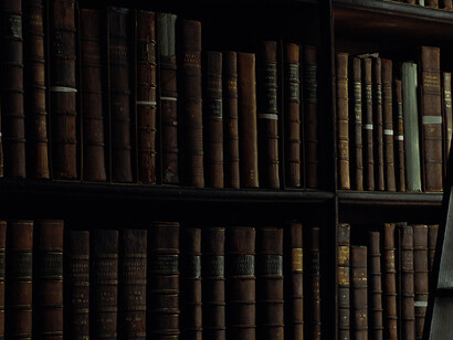 A library of books. Knowledge helps shape our personality and perfect our behaviour and how we act around others. Without the proper knowledge, we cannot achieve bigger things in life