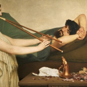 La siesta o Escena pompeyana 1868. Óleo sobre lienzo, 130 x 369 cm.