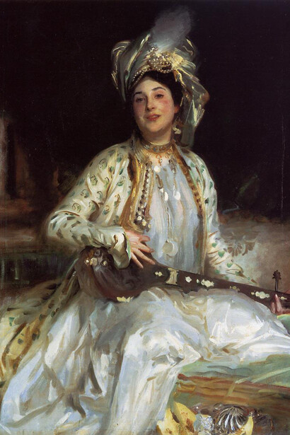 John Singer Sargent, Almina, Daughter of Asher Wertheimer, 1908, óleo sobre tela, 340.36 x 256.54 cm. Tate Gallery, Londres