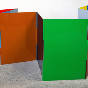 Bernard Voïta, Le jardin d‘Omar II, 2014, Thermo lacquered Stell, Dimension Variable, max. 80 x 600 cm, copyright the artist and courtesy of Galerie Bob van Orsouw Gmbh, Zurich
