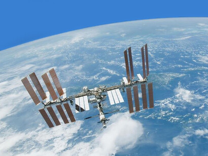 The International Space Station (ISS) is just 420 km above our heads