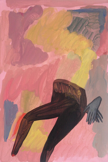 Eve Ackroyd, Paint by Number, 2014, gouache and watercolour on board, 27 x 33 cm APPROX.