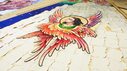 Piero Giannoni's work in progress © Serena Giovannoni