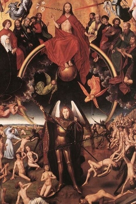 Hans Memling, Giudizio Universale, dettaglio