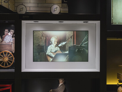 News from the near future, vue de l'exposition. Avec l'aimable autorisation du Museo Nazionale dell’Automobile
