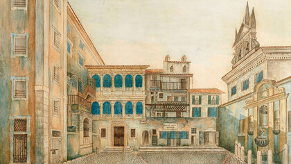 Giacomo Lenghi, Watercolor, 1830 ca., Jewish Museum of Rome