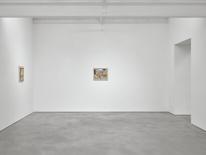 Katy Moran, 300 sun days, Modern Art Helmet Row, exhibition view, 13 May - 18 June 2022. Photo: Robert Glowacki. Courtesy: the artist and Modern Art, London. 
