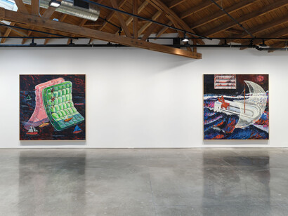 Angel Otero, That first rain in May, exhibition view. Courtesy Hauser & Wirth Gallery