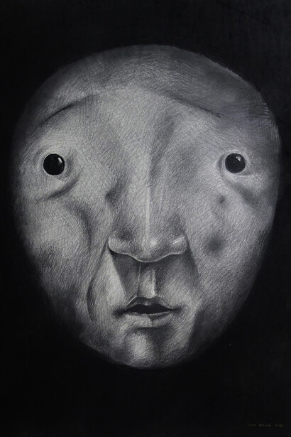 Iwan Effendi Daydreaming face series
2019
pencil and charcoal on paper 61 x 41 cm
© Iwan Effendi, courtesy of the artist and Mizuma Gallery
