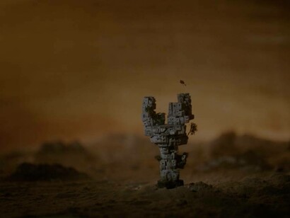 An image from the animated Palestinian film "Ayny"