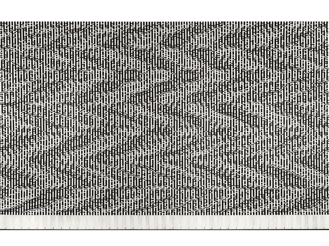 Michael Kidner Column (no.2) in Front of its own Image, 1970 © Michael Kidner Art Ltd., Courtesy of Flowers Gallery