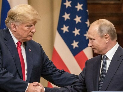 Donald Trump with Vladimir Putin